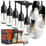 Smartled Kerti fényfüzér 20M 20X Led izzó E27 vízálló strapabíró (4536)