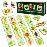  Fából készült zöldség puzzle Összekötő fél puzzle kirakós játék szett (Puz-95963)