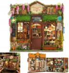  Miniatűr házikó szett Di Book Nook Diypuzzle 3D LED-del (DIY Book Nook)