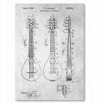 SteelPoster Fém poszter Stringed Instrument Stone Tábla 30 x 42 cm +ajándék (plakat dekoracyjny, metalowa tablica, szyld)