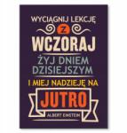 SteelPoster Fém poszter Élj a mának Tábla Tepsi 42 x 59, 4 cm +ajándék (plakat dekoracyjny, metalowa tablica, szyld)