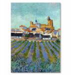 SteelPoster Fém poszter Saintes Maries van Gogh Tábla Tepsi 22 x 31 cm +ajándék (plakat dekoracyjny, metalowa tablica, szyld)