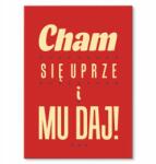SteelPoster Fém poszter Cham és adj neki Tábla Tepsi 22 x 31 cm +ajándék (plakat dekoracyjny, metalowa tablica, szyld)