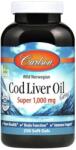 Carlson Labs Gems Super ulei de ficat de cod, 1000 mg - 250 capsule