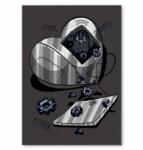 SteelPoster Fém poszter Broken heart Tábla 30 x 42 cm +ajándék (plakat dekoracyjny, metalowa tablica, szyld)