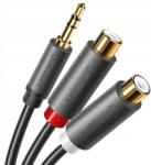 UGREEN Audio jack adapter 3.5mm 2x Rca Ugreen 0.25m aranyozott (4907236747883)