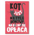 SteelPoster Fém házi poszter macska Tábla 30 x 42 cm +ajándék (plakat dekoracyjny, metalowa tablica, szyld)