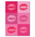 SteelPoster Fém poszter Lips and kiss Warhol Tábla 30 x 42 cm +ajándék (plakat dekoracyjny, metalowa tablica, szyld)