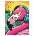 SteelPoster Fém party poszter flamingó Tábla Tepsi 22 x 31 cm +ajándék (plakat dekoracyjny, metalowa tablica, szyld)