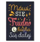SteelPoster Fém poszter Nehéz beszélni Tábla 30 x 42 cm +ajándék (plakat dekoracyjny, metalowa tablica, szyld)