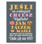SteelPoster Fém fánk poszter vajban Tábla Tepsi 42 x 59, 4 cm +ajándék (plakat dekoracyjny, metalowa tablica, szyld)