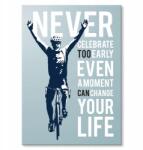 SteelPoster Fém poszter Never celebrate Tábla 30 x 42 cm +ajándék (plakat dekoracyjny, metalowa tablica, szyld)