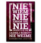SteelPoster Fém poszter Megkeresett vagyok Tábla Tepsi 22 x 31 cm +ajándék (plakat dekoracyjny, metalowa tablica, szyld)