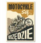 SteelPoster Fém poszter motorkerékpárok mindenhol Tábla Tepsi 22 x 31 cm +ajándék (plakat dekoracyjny, metalowa tablica, szyld)