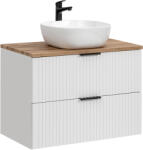 Comad 80 cm-es Adel White szekrény Smile mosdóval és pulttal (COM-ADELWHITE6)