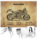 SteelPoster Fém poszter Bmw Indian Ducati Barton S (plakat dekoracyjny, metalowa tablica, szyld)
