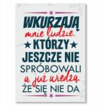 SteelPoster Fém poszter, tudd, hogy nem lehet Tábla 30 x 42 cm +ajándék (plakat dekoracyjny, metalowa tablica, szyld)
