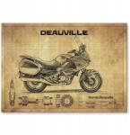 SteelPoster Fém poszter Honda Deauville Tábla Tepsi 42 x 59, 4 cm +ajándék (plakat dekoracyjny, metalowa tablica, szyld)