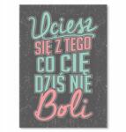 SteelPoster Fém poszter örülj ennek a Tábla 22 x 31 cm +ajándék (plakat dekoracyjny, metalowa tablica, szyld)