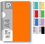 Paperland Caiet A4 cu spira, 80 file, coperta plastic PP400, hartie 70 g/mp, Paperland Premium (24000390)