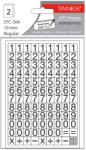 Tanex Etichete cu cifre 0-9, 8x10 mm, 232 buc. /set, Tanex (TX-STC504)
