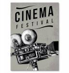 SteelPoster Fém poszter Cinema festival Tábla 30 x 42 cm +ajándék (plakat dekoracyjny, metalowa tablica, szyld)