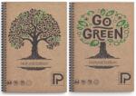 Paperland Caiet A4 cu spira, 96 file, hartie 70 g/mp, coperta kraft, Paperland Go Green (24800053)