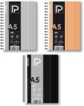 Paperland Caiet A5 cu spira, 80 file, hartie 90 g/mp, coperta plastic PP500, Paperland Exklusiv (24000447)