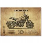 SteelPoster Fém poszter Benelli Leoncino Tábla Tepsi 22 x 31 cm +ajándék (plakat dekoracyjny, metalowa tablica, szyld)