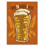 SteelPoster Fém poszter Order a beer Tábla 30 x 42 cm +ajándék (plakat dekoracyjny, metalowa tablica, szyld)