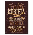 SteelPoster Fém poszter Ha egy nő levágja a haját Tábla 30 x 42 cm +ajándék (plakat dekoracyjny, metalowa tablica, szyld)