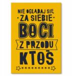SteelPoster Fém poszter Ne nézz vissza Tábla Tepsi 42 x 59, 4 cm +ajándék (plakat dekoracyjny, metalowa tablica, szyld)