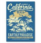 SteelPoster Fém poszter California Beach Tábla Tepsi 42 x 59, 4 cm +ajándék (plakat dekoracyjny, metalowa tablica, szyld)