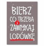 SteelPoster Fém poszter Zárható hűtőszekrény Tábla Tepsi 30 x 42 cm +ajándék (plakat dekoracyjny, metalowa tablica, szyld)