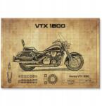 SteelPoster Fém poszter Honda Vtx 1800 Tábla 30 x 42 cm +ajándék (plakat dekoracyjny, metalowa tablica, szyld)
