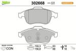 VALEO set placute frana, frana disc VALEO 302668 (302668)