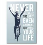 SteelPoster Fém poszter Ne örülj túl korán Tábla Tepsi 22 x 31 cm +ajándék (plakat dekoracyjny, metalowa tablica, szyld)