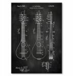 SteelPoster Fém poszter Stringed Instrument Slate Tábla Tepsi 42 x 59, 4 cm +ajándék (plakat dekoracyjny, metalowa tablica, szyld)