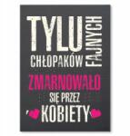 SteelPoster Fém poszter Elpazarolt nők Tábla 30 x 42 cm +ajándék (plakat dekoracyjny, metalowa tablica, szyld)