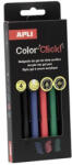 APLI Zseléstoll, akril tintával, 0, 7 mm, nyomógombos, APLI "Color Click", 4 különböző szín (COLCA20643)