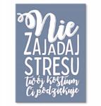 SteelPoster Fém poszter Ne egyél stresszt Ajándék 42 x 59 cm (SZYLD)
