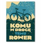 SteelPoster Fém poszter Kinek az útjába áll a kerékpár Tábla 30 x 42 cm +ajándék (plakat dekoracyjny, metalowa tablica, szyld)