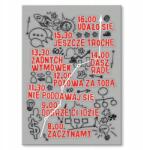 SteelPoster Fém poszter munkatábla 22 x 31 cm +ajándék (plakat dekoracyjny, metalowa tablica, szyld)