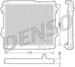 DENSO Radiator, racire motor DENSO DRM50075 (DRM50075)