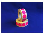  Etikett címke, 20mm, körcímke tekercses, 1000 címke/tekercs fluo pink - papirx