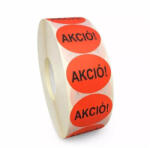  Etikett címke, 38mm, körcímke tekercses, 1000 címke/tekercs fluo piros - suplix