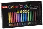 APLI Zseléstoll, akril tintával, 0, 7 mm, nyomógombos, APLI "Color Click", 18 különböző szín (20642)