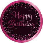 riethmüller Papírtányér 23cm 8db Happy Birhtday, Starlight (LUFI329259)