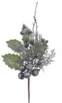 Crenguta brad+bobite negre+frunze pentru aranjamente florale (70830)