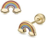 Lisa Jewelry for Kids szivárvány gyerek fülbevaló gömbzárral (JTAG-0695-18) - lisajewelryforkids